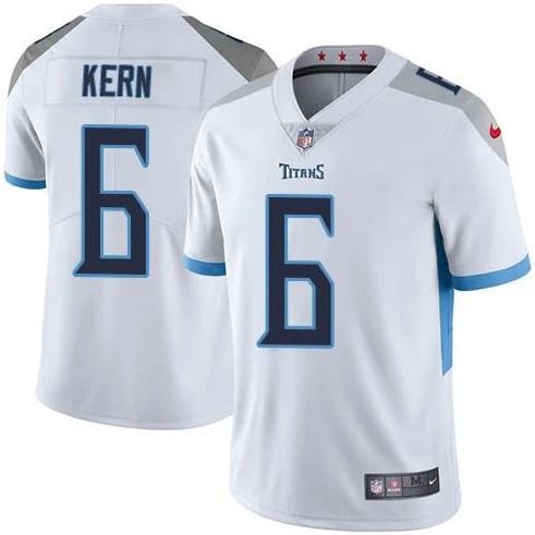 Men Tennessee Titans #6 Brett Kern Nike White Vapor Limited NFL Jersey